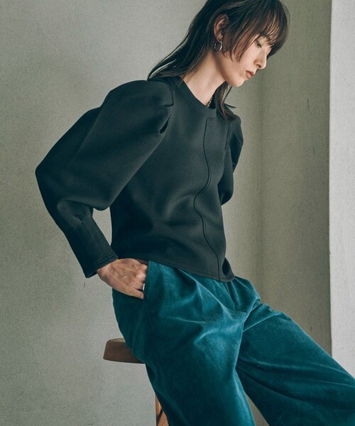 MATURED（マチュアード）の「【MATURED/マチュアード】マトンスリーブトップス（Tシャツ/カットソー・レディース・ブラック/ホワイト・FREE）」の6枚目の写真