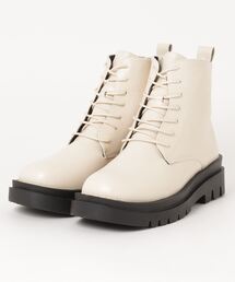 LibertyDoll スクエアトゥトラックソール厚底レースアップブーツ