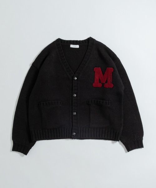 MUHET（ミュエータ）の「レタードカーディガン（カーディガン/ボレロ・レディース・ブラック/グレー/ライトベージュ・SMALL/MEDIUM/X-LARGE）」の4枚目の写真