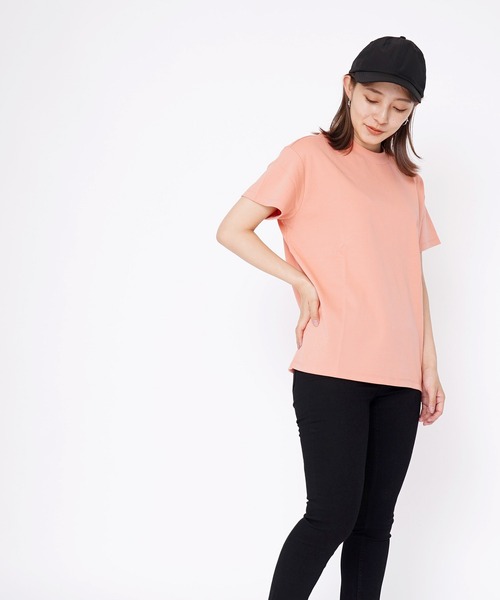 GIORDANO（ジョルダーノ）の「[ GIORDANO ] クルーネック半袖ビッグシルエットTシャツ（Tシャツ/カットソー・レディース・アイボリー/ホワイト/ブラック/ブラック×ホワイト/レッド系その他/ダークグリーン・LARGE/SMALL/MEDIUM）」の15枚目の写真