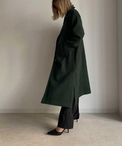 Avvenente(アベネンテ)の「【Avvenente】ロングチェスターコート(チェスターコート・レディース・グレー/ブラック/ダークグリーン・FREE)」の15枚目の写真
