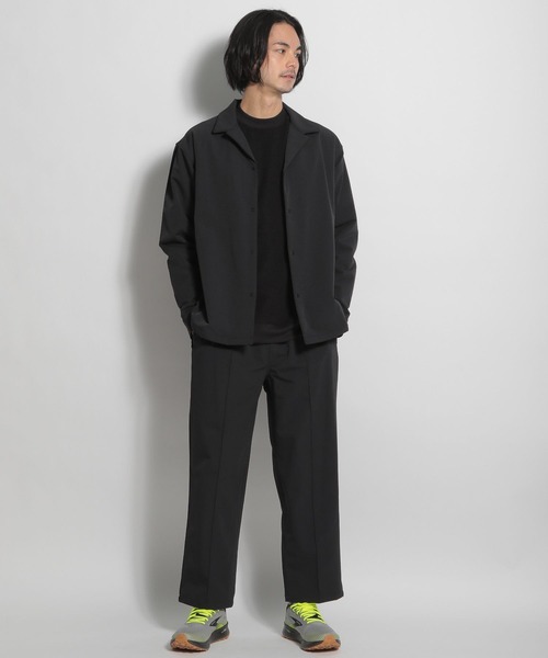 NUMERALS（ヌメラルズ）の「[NUMERALS]パイピングパンツ（スラックス・メンズ・ブラック/ベージュ・MEDIUM/LARGE）」の3枚目の写真