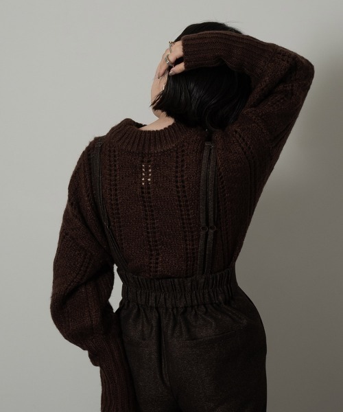 lawgy（ラウジー）の「herringbone suspender pants（その他パンツ・レディース・ベージュ/ブラウン・FREE）」の16枚目の写真