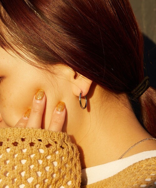 FREAK'S STORE（フリークスストア）の「【WEB限定】シンプルフープピアス（ピアス（両耳用）・レディース・シルバー/ゴールド・ONE SIZE）」の12枚目の写真