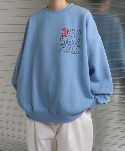 CYPHER3(サイファーサム)の「【60】CYPHER3/サイファーサム Duality <C> Logo Sweat(スウェット・メンズ・ブラック/杢グレー/サックスブルー・L/M)」の3枚目の写真