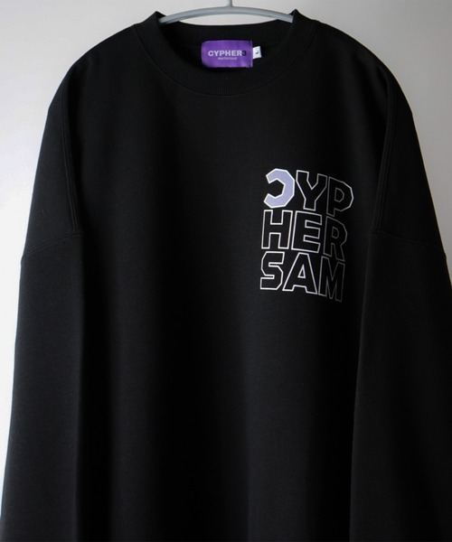 CYPHER3(サイファーサム)の「【60】CYPHER3/サイファーサム Duality <C> Logo Sweat(スウェット・メンズ・ブラック/杢グレー/サックスブルー・L/M)」の17枚目の写真