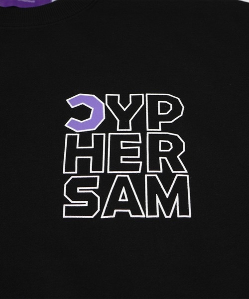 CYPHER3(サイファーサム)の「【60】CYPHER3/サイファーサム Duality <C> Logo Sweat(スウェット・メンズ・ブラック/杢グレー/サックスブルー・L/M)」の9枚目の写真
