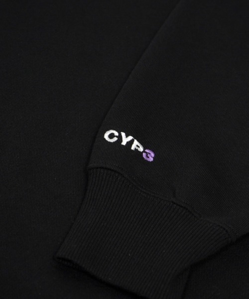 CYPHER3(サイファーサム)の「【60】CYPHER3/サイファーサム Duality <C> Logo Sweat(スウェット・メンズ・ブラック/杢グレー/サックスブルー・L/M)」の13枚目の写真