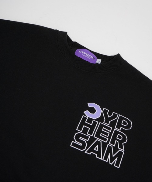 CYPHER3(サイファーサム)の「【60】CYPHER3/サイファーサム Duality <C> Logo Sweat(スウェット・メンズ・ブラック/杢グレー/サックスブルー・L/M)」の21枚目の写真