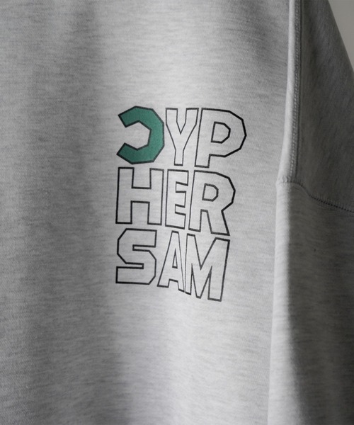 CYPHER3(サイファーサム)の「【60】CYPHER3/サイファーサム Duality <C> Logo Sweat(スウェット・メンズ・ブラック/杢グレー/サックスブルー・L/M)」の10枚目の写真