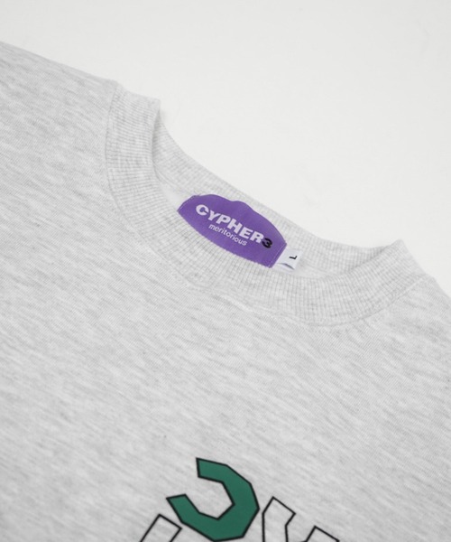 CYPHER3(サイファーサム)の「【60】CYPHER3/サイファーサム Duality <C> Logo Sweat(スウェット・メンズ・ブラック/杢グレー/サックスブルー・L/M)」の22枚目の写真