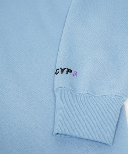 CYPHER3(サイファーサム)の「【60】CYPHER3/サイファーサム Duality <C> Logo Sweat(スウェット・メンズ・ブラック/杢グレー/サックスブルー・L/M)」の15枚目の写真