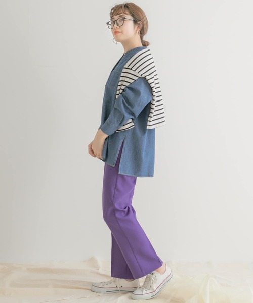 ITEMS URBANRESEARCH(アイテムズ アーバンリサーチ)の「ルーズデニムシャツ(シャツ/ブラウス・レディース・ライトブルー/ブルー/ブルー系その他・FREE)」の4枚目の写真