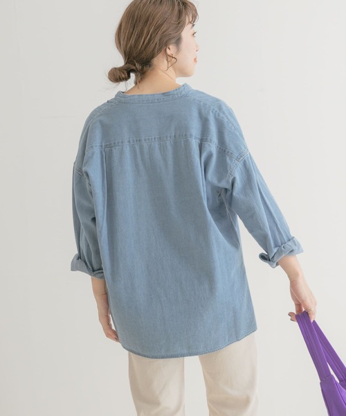 ITEMS URBANRESEARCH(アイテムズ アーバンリサーチ)の「ルーズデニムシャツ(シャツ/ブラウス・レディース・ライトブルー/ブルー/ブルー系その他・FREE)」の13枚目の写真