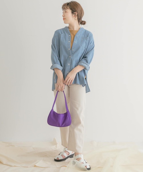ITEMS URBANRESEARCH(アイテムズ アーバンリサーチ)の「ルーズデニムシャツ(シャツ/ブラウス・レディース・ライトブルー/ブルー/ブルー系その他・FREE)」の10枚目の写真