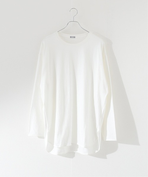 JOURNAL STANDARD relume（ジャーナルスタンダード　レリューム）の「レイヤードロングスリーブTシャツ（Tシャツ/カットソー・メンズ・ホワイト/グレー/ベージュ/ネイビー/グリーン・SMALL/MEDIUM/LARGE）」の2枚目の写真