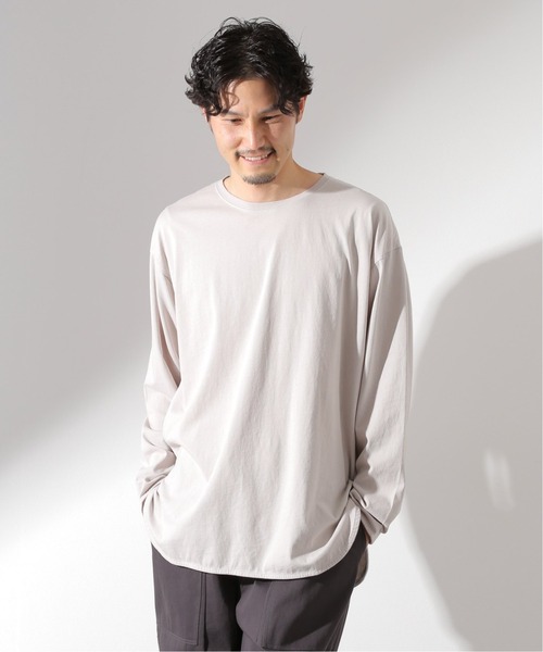 JOURNAL STANDARD relume（ジャーナルスタンダード　レリューム）の「レイヤードロングスリーブTシャツ（Tシャツ/カットソー・メンズ・ホワイト/グレー/ベージュ/ネイビー/グリーン・SMALL/MEDIUM/LARGE）」の10枚目の写真