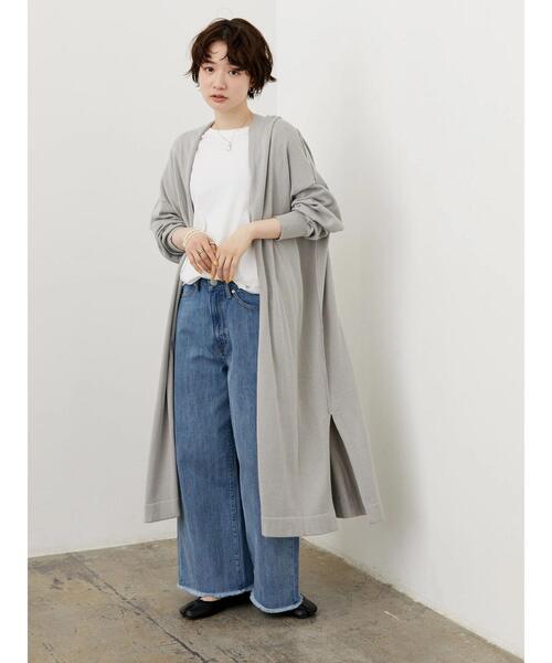 AMERICAN HOLIC（アメリカンホリック）の「ニュアンスニットカーディガン（カーディガン/ボレロ・レディース・グレー/ネイビー・M/L）」の3枚目の写真