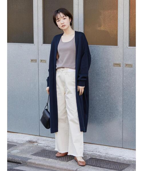 AMERICAN HOLIC（アメリカンホリック）の「ニュアンスニットカーディガン（カーディガン/ボレロ・レディース・グレー/ネイビー・M/L）」の4枚目の写真