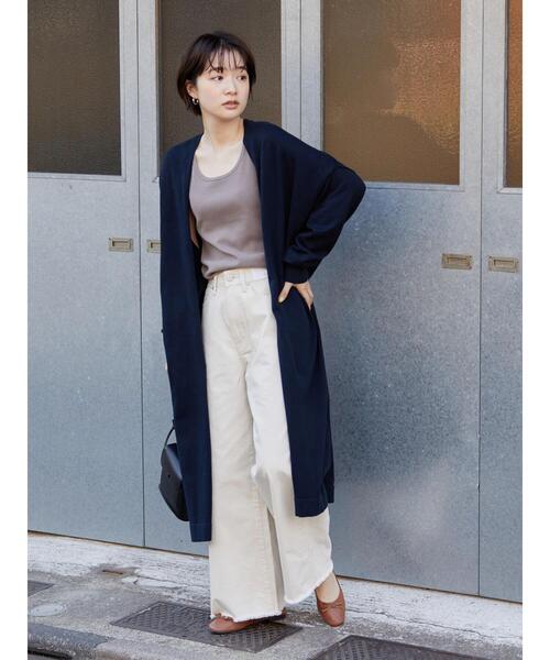 AMERICAN HOLIC（アメリカンホリック）の「ニュアンスニットカーディガン（カーディガン/ボレロ・レディース・グレー/ネイビー・M/L）」の5枚目の写真