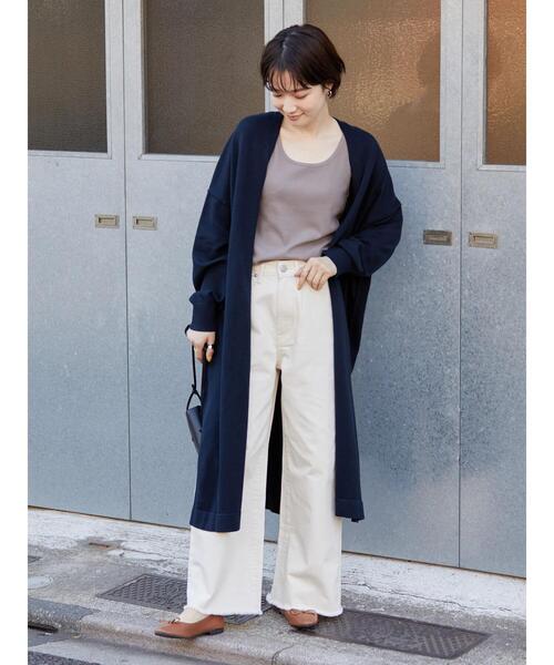 AMERICAN HOLIC（アメリカンホリック）の「ニュアンスニットカーディガン（カーディガン/ボレロ・レディース・グレー/ネイビー・M/L）」の6枚目の写真