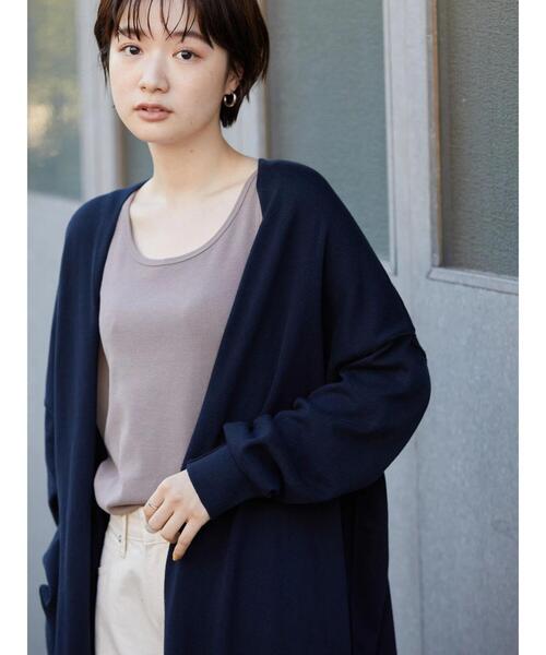 AMERICAN HOLIC（アメリカンホリック）の「ニュアンスニットカーディガン（カーディガン/ボレロ・レディース・グレー/ネイビー・M/L）」の9枚目の写真