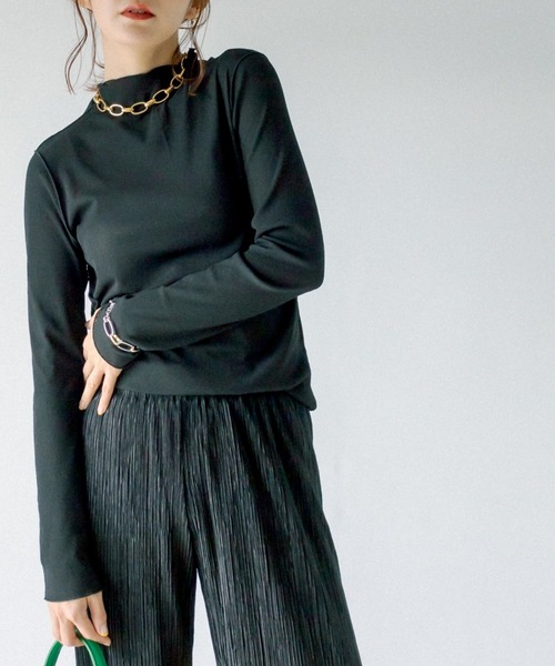 RIVE DROITE（リヴドロワ）の「ドライテレコカットソー（Tシャツ/カットソー・レディース・アイボリー/ブラック/ライトベージュ・FREE）」の3枚目の写真