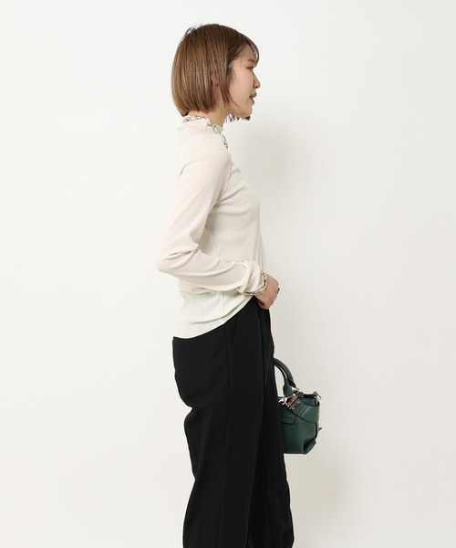 RIVE DROITE（リヴドロワ）の「ドライテレコカットソー（Tシャツ/カットソー・レディース・アイボリー/ブラック/ライトベージュ・FREE）」の5枚目の写真