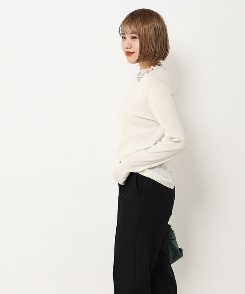 RIVE DROITE（リヴドロワ）の「ドライテレコカットソー（Tシャツ/カットソー・レディース・アイボリー/ブラック/ライトベージュ・FREE）」の6枚目の写真