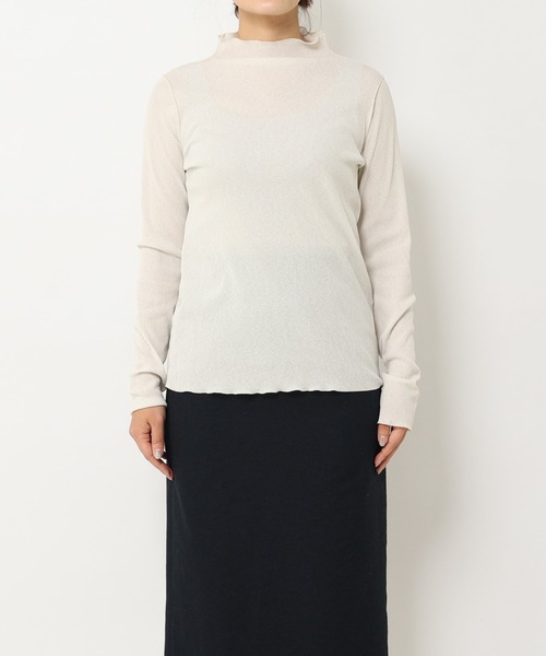 RIVE DROITE（リヴドロワ）の「ドライテレコカットソー（Tシャツ/カットソー・レディース・アイボリー/ブラック/ライトベージュ・FREE）」の11枚目の写真