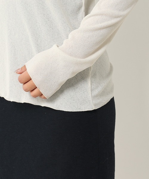 RIVE DROITE（リヴドロワ）の「ドライテレコカットソー（Tシャツ/カットソー・レディース・アイボリー/ブラック/ライトベージュ・FREE）」の15枚目の写真