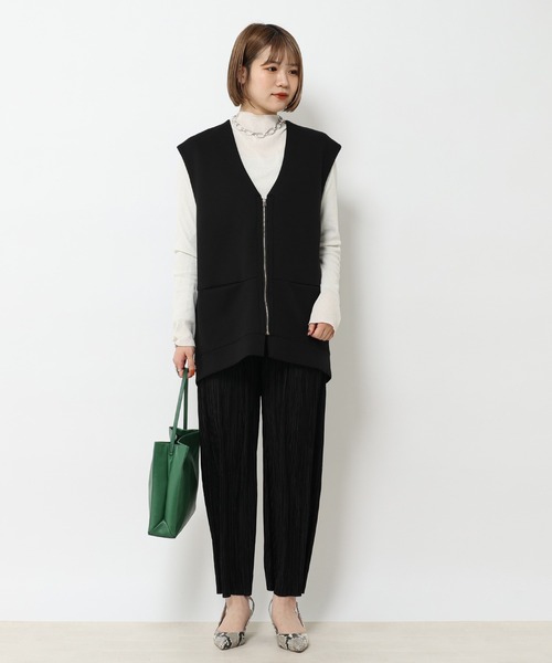 RIVE DROITE（リヴドロワ）の「ドライテレコカットソー（Tシャツ/カットソー・レディース・アイボリー/ブラック/ライトベージュ・FREE）」の9枚目の写真