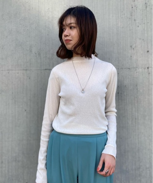 RIVE DROITE（リヴドロワ）の「ドライテレコカットソー（Tシャツ/カットソー・レディース・アイボリー/ブラック/ライトベージュ・FREE）」の20枚目の写真