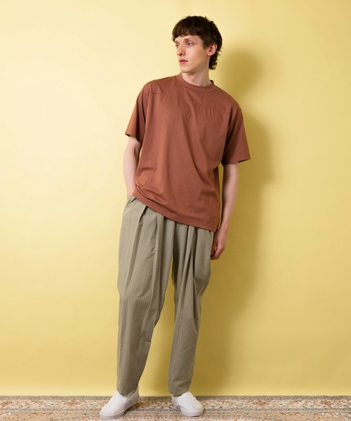 FACTOTUM(ファクトタム)の「【FACTOTUM】コンフォートミニチェックパジャマワイドパンツ(その他パンツ・メンズ・ダークグレー/グリーン・48/46/44)」の6枚目の写真