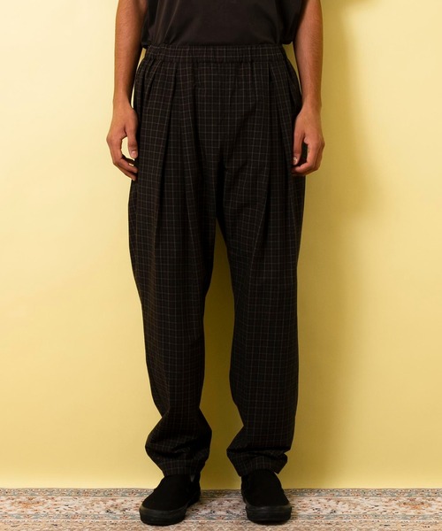 FACTOTUM(ファクトタム)の「【FACTOTUM】コンフォートミニチェックパジャマワイドパンツ(その他パンツ・メンズ・ダークグレー/グリーン・48/46/44)」の7枚目の写真