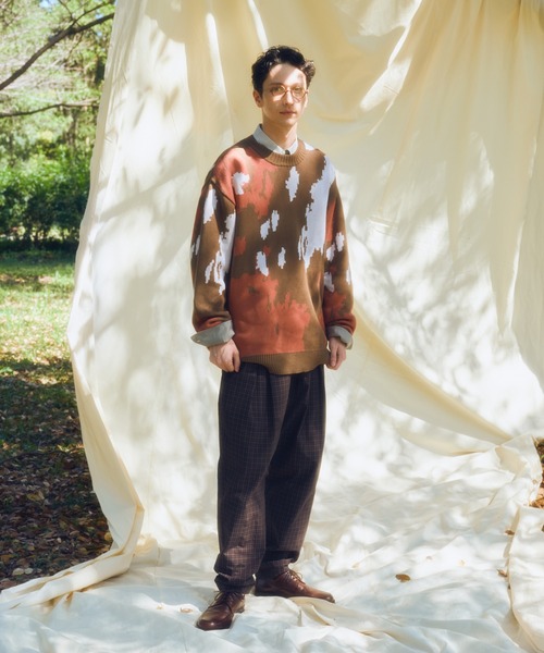 FACTOTUM(ファクトタム)の「【FACTOTUM】コンフォートミニチェックパジャマワイドパンツ(その他パンツ・メンズ・ダークグレー/グリーン・48/46/44)」の11枚目の写真