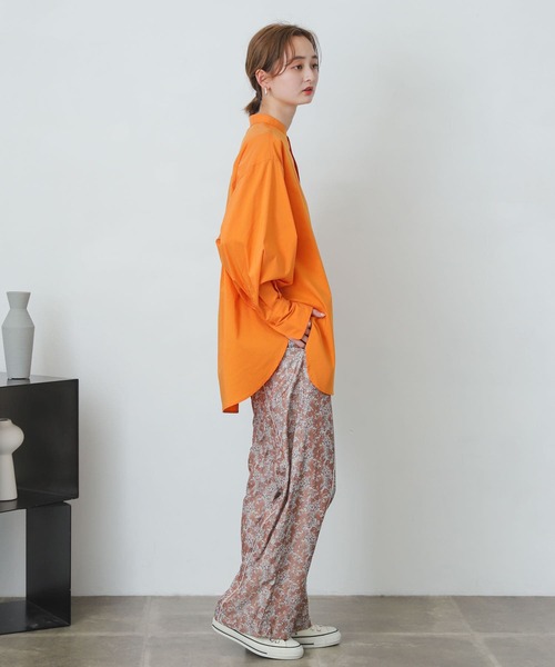 SENSE OF PLACE by URBAN RESEARCH（センスオブプレイスバイアーバンリサーチ）の「アートフラワーパイピングパンツ（その他パンツ・レディース・イエロー系その他/ブラック系その他・SMALL/MEDIUM）」の15枚目の写真