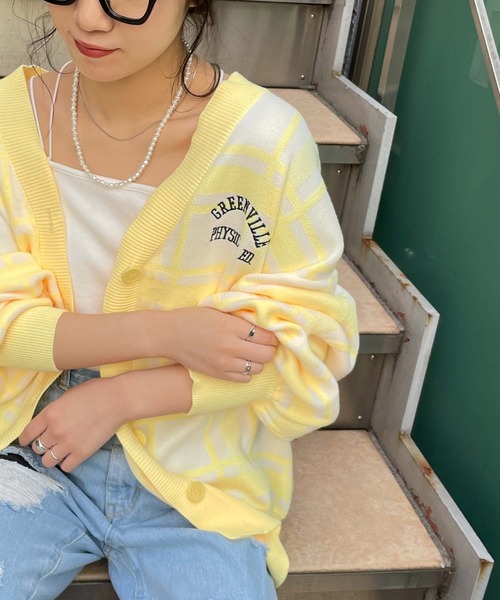 WEGO(ウィゴー)の「WEGO/BIGシルエットロゴカーデ(カーディガン/ボレロ・レディース・ブラック/その他1・FREE)」の13枚目の写真