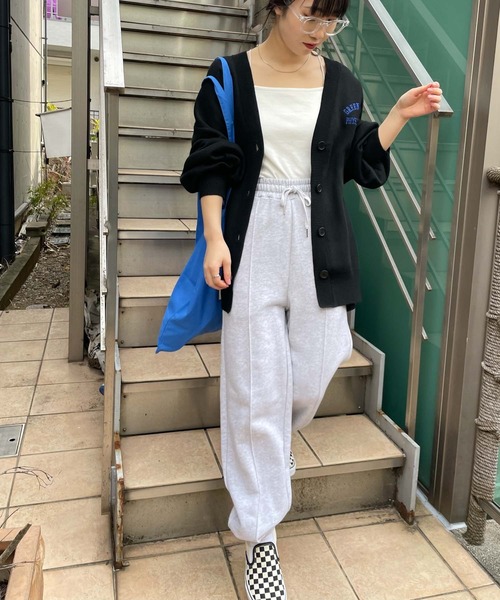 WEGO(ウィゴー)の「WEGO/BIGシルエットロゴカーデ(カーディガン/ボレロ・レディース・ブラック/その他1・FREE)」の3枚目の写真