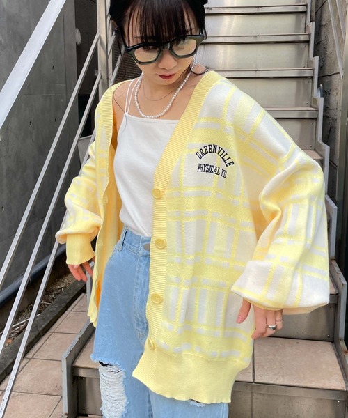 WEGO(ウィゴー)の「WEGO/BIGシルエットロゴカーデ(カーディガン/ボレロ・レディース・ブラック/その他1・FREE)」の12枚目の写真