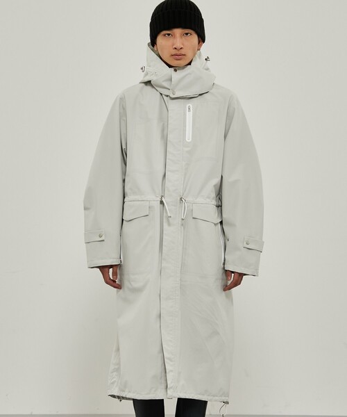 CITY TOKYO（シティトウキョウ）の「TOKYO TEX 2WAYコート〈防水・透湿〉（マウンテンパーカー・メンズ・ブラック/オフホワイト・FREE）」の5枚目の写真