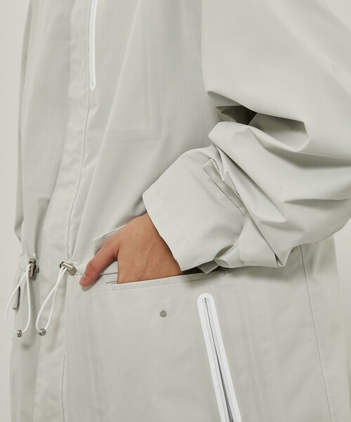 CITY TOKYO（シティトウキョウ）の「TOKYO TEX 2WAYコート〈防水・透湿〉（マウンテンパーカー・メンズ・ブラック/オフホワイト・FREE）」の12枚目の写真