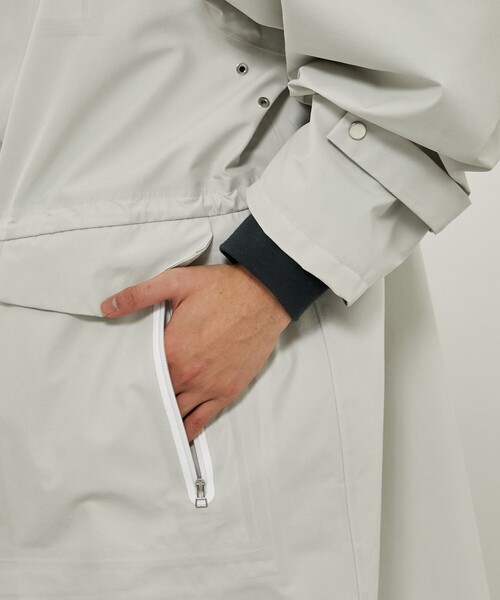 CITY TOKYO（シティトウキョウ）の「TOKYO TEX 2WAYコート〈防水・透湿〉（マウンテンパーカー・メンズ・ブラック/オフホワイト・FREE）」の13枚目の写真