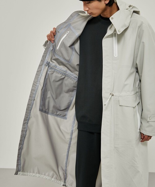 CITY TOKYO（シティトウキョウ）の「TOKYO TEX 2WAYコート〈防水・透湿〉（マウンテンパーカー・メンズ・ブラック/オフホワイト・FREE）」の14枚目の写真
