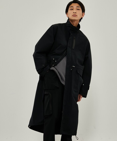 CITY TOKYO（シティトウキョウ）の「TOKYO TEX 2WAYコート〈防水・透湿〉（マウンテンパーカー・メンズ・ブラック/オフホワイト・FREE）」の19枚目の写真