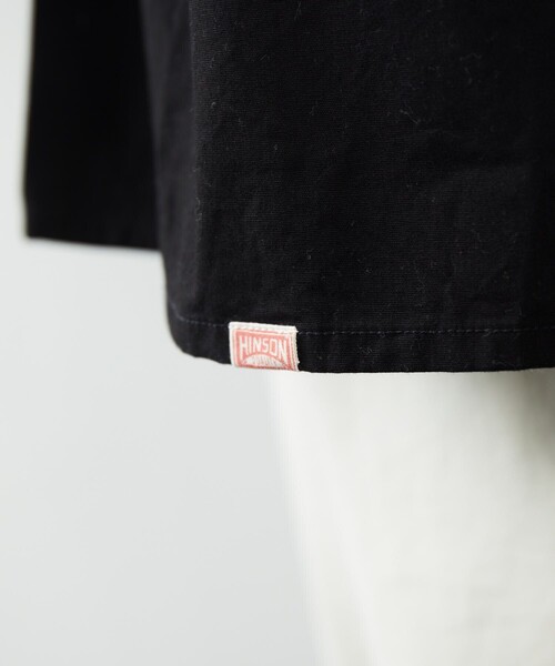 HINSON（ヒンソン）の「HINSON/ヒンソン ノーカラー グランパシャツ ショートスリーブ/ノーカラー/プルオーバー（シャツ/ブラウス・メンズ・ホワイト/ブラック/オフホワイト/ホワイト系その他/ブラック系その他・MEDIUM/LARGE）」の19枚目の写真
