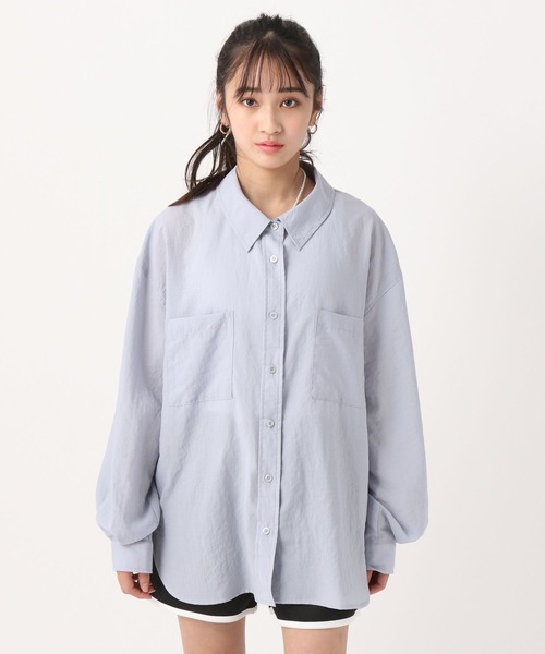 repipi armario（レピピ アルマリオ）の「☆セットアイテム☆スパンボイルシャツ＆タンクトップ（シャツ/ブラウス・キッズ・サックスブルー/ホワイト系その他・SMALL/MEDIUM/LARGE）」の11枚目の写真