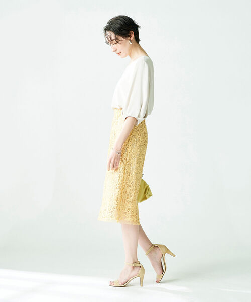 NOLLEY’S Sophi（ノーリーズソフィ）の「◇【WEB限定カラーあり】タックスリーブブラウス（シャツ/ブラウス・レディース・カーキ/ライトブルー/ベージュ/ホワイト/ベビーピンク/ブラック・38）」の15枚目の写真