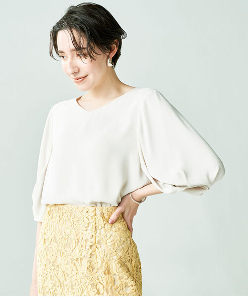 ノーリーズソフィ　タックスリーブブラウス NOLLEY'S sophi - ノーリーズソフィ タックスリーブブラウスの通販 by
