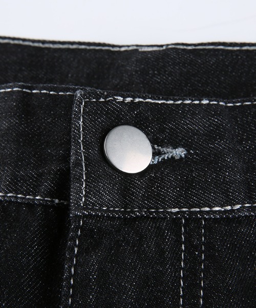 Opinion korean town(オピニオン コリアン タウン)の「90's BUGGY BLACK DENIM(デニムパンツ・レディース・ブラック・S/M)」の10枚目の写真